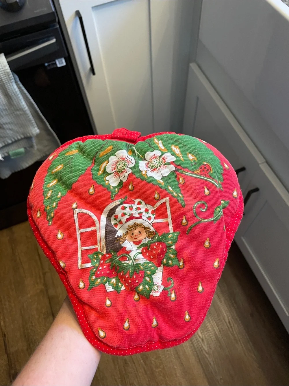 Vintage 1980 strawberry shortcake pot holder